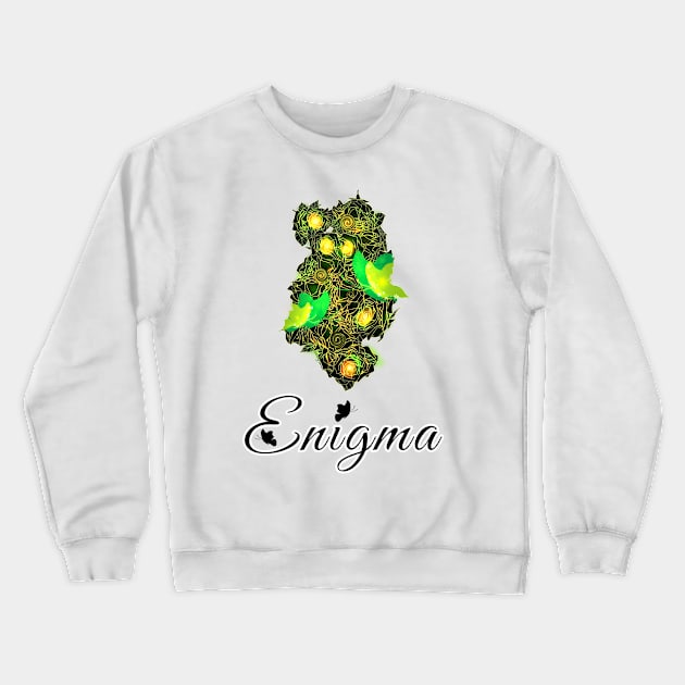 Enigma Crewneck Sweatshirt by DitzyDonutsDesigns